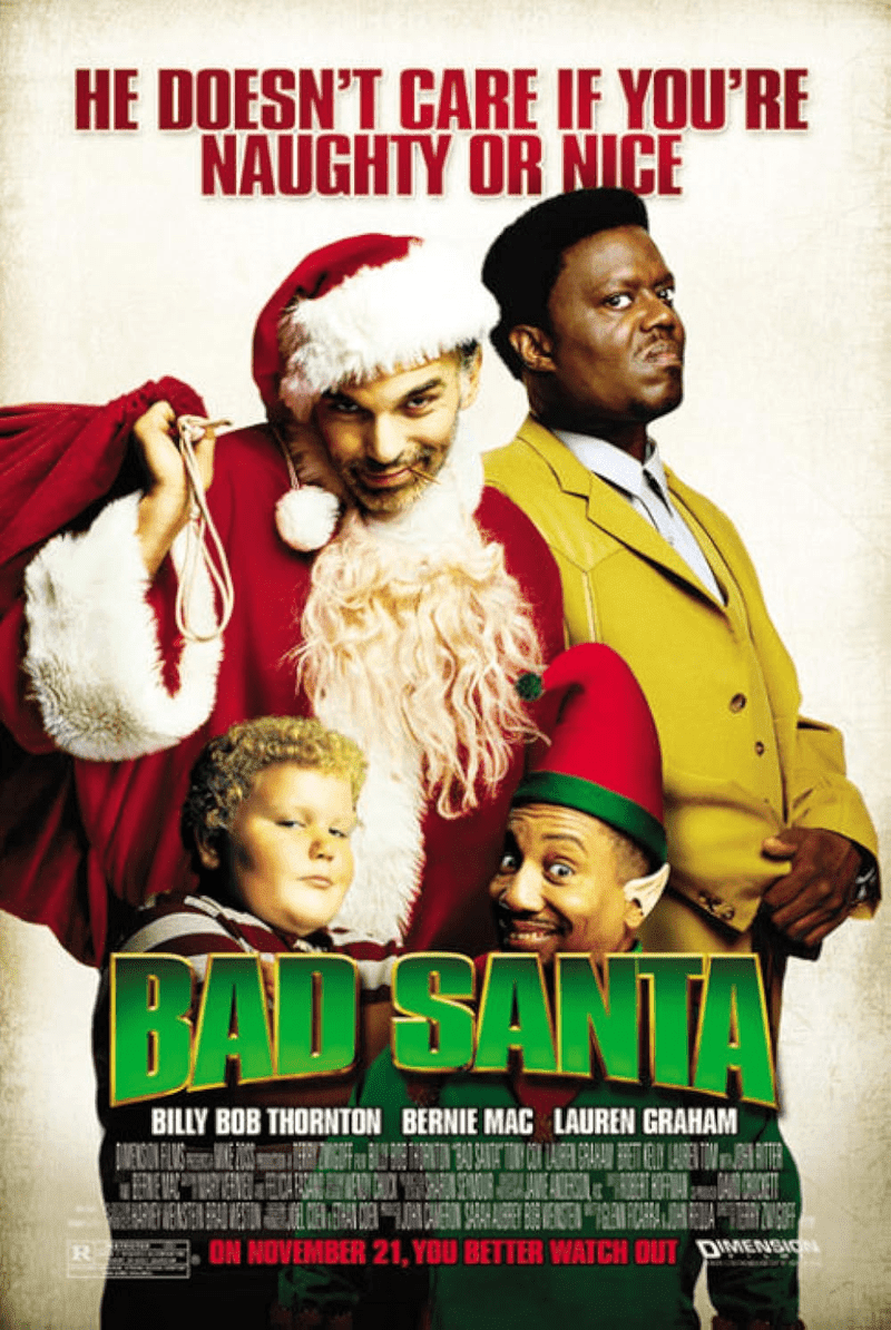Bad Santa Comedy Movie Poster