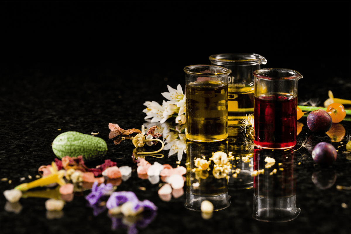 Botanical Blends in Beakers 