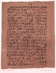 Ancient Egyptian Medical Text Ancient Egyptian Medical Text