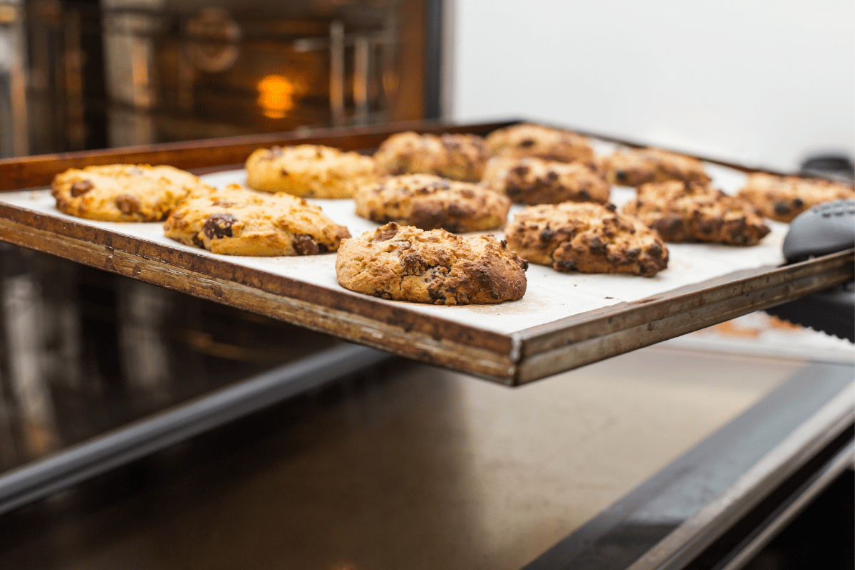 A Tray of Fresh Cookies