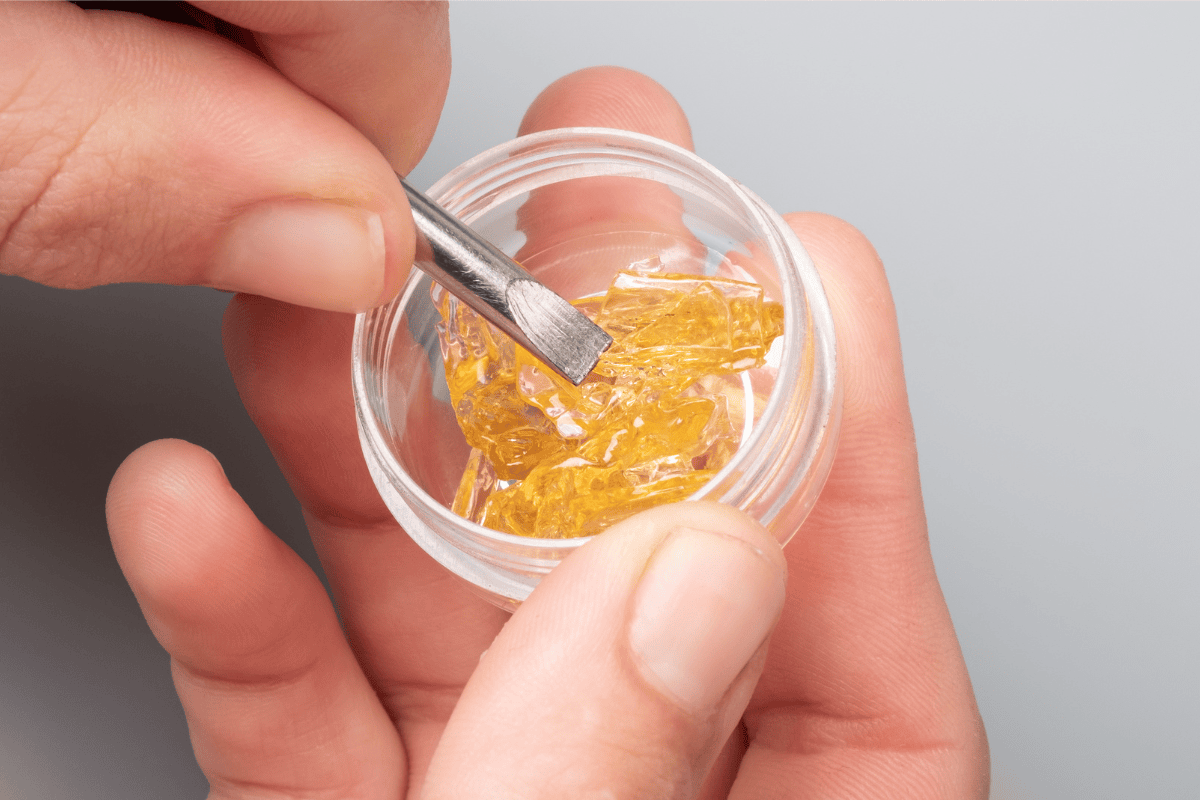 Scooping Concentrate Out of a Container