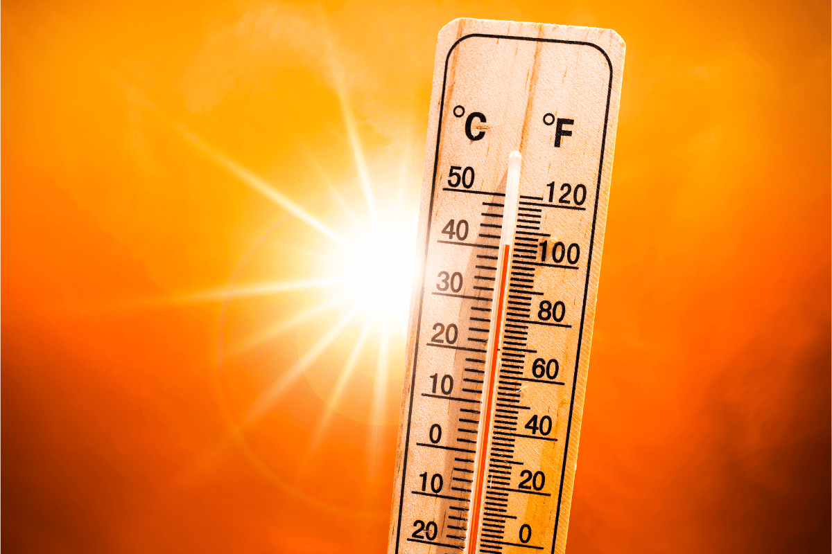 Sun Beating on a Thermometer