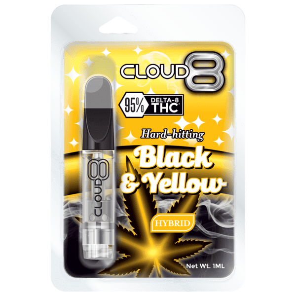 Cloud 8 Delta 8 Black & Yellow 1ML Cartridge